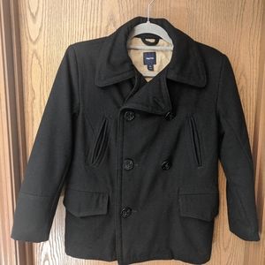Gap Kids Black Wool Peacoat (Jackets & Coats)